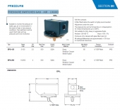 Electro Controls EPG-125 Pressure Switch 5‐125mBAR G1/4 Male